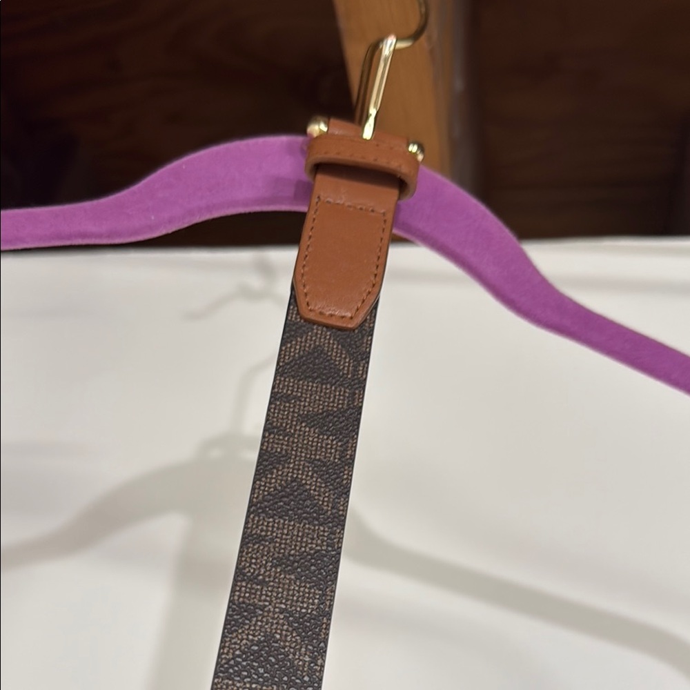 Brown and Black Patterned Women's Belt